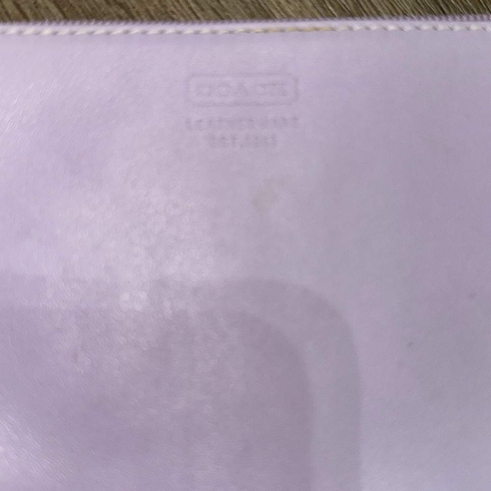 Coach Leather Pouch wristlet wallet - Picture 2 of 6